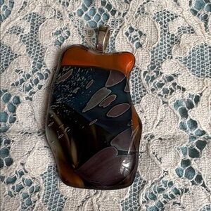 Handmade USA  Fused Glass Pendants